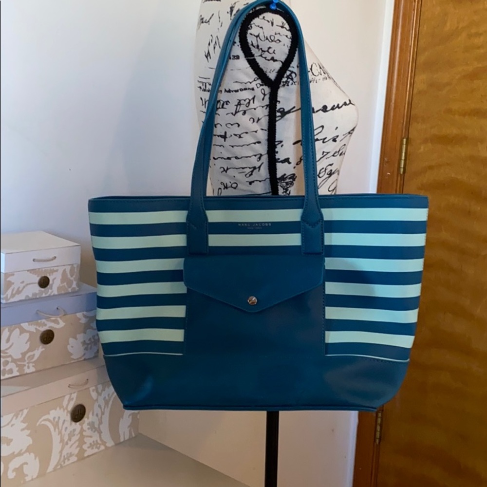 Marc Jacobs Blue Leather Purse/Tote